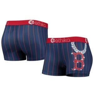 Ethika for Fanatics Navy and Red Sox Chain Boxer Briefs Size Small